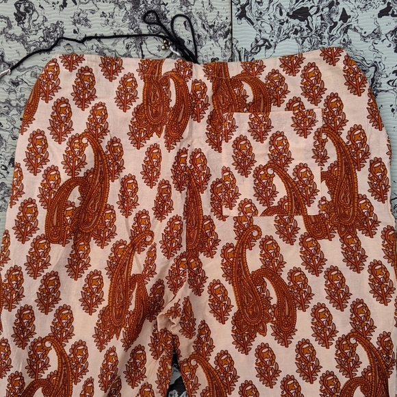 Paisley Cotton Flare Pants - Picture 6 of 6